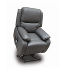 Gray recliner chair on a white background