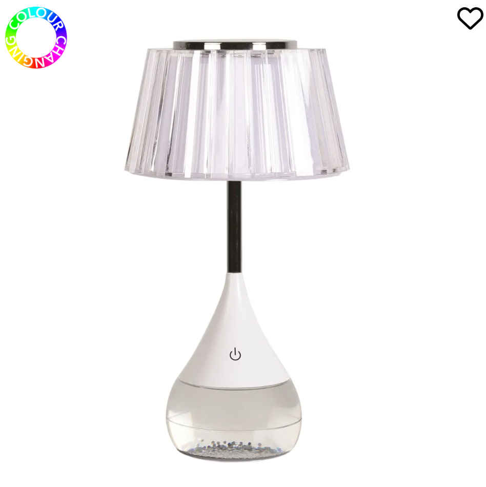 Pleated Shade Glitter Lamp2