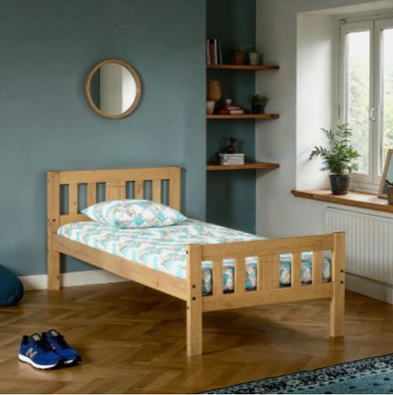 Rio Bedframe - Distressed Waxed Pine