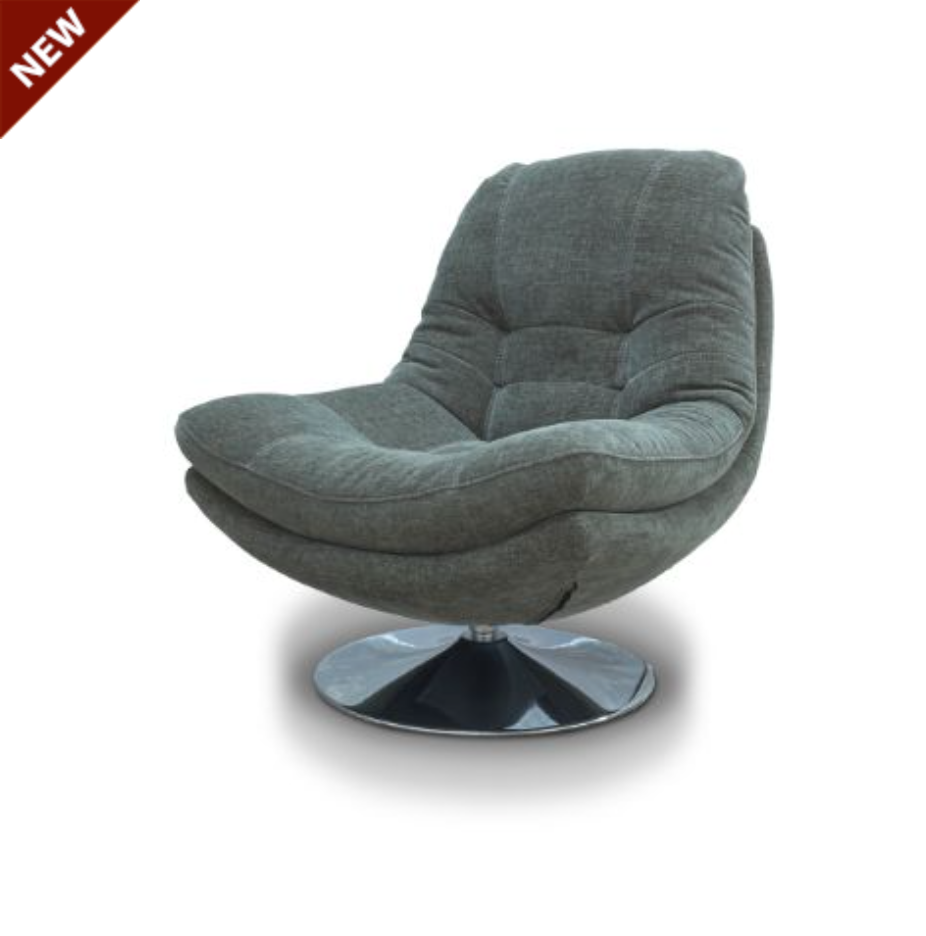 Armani Fabric Swivel Chair – Nature Sage Green
