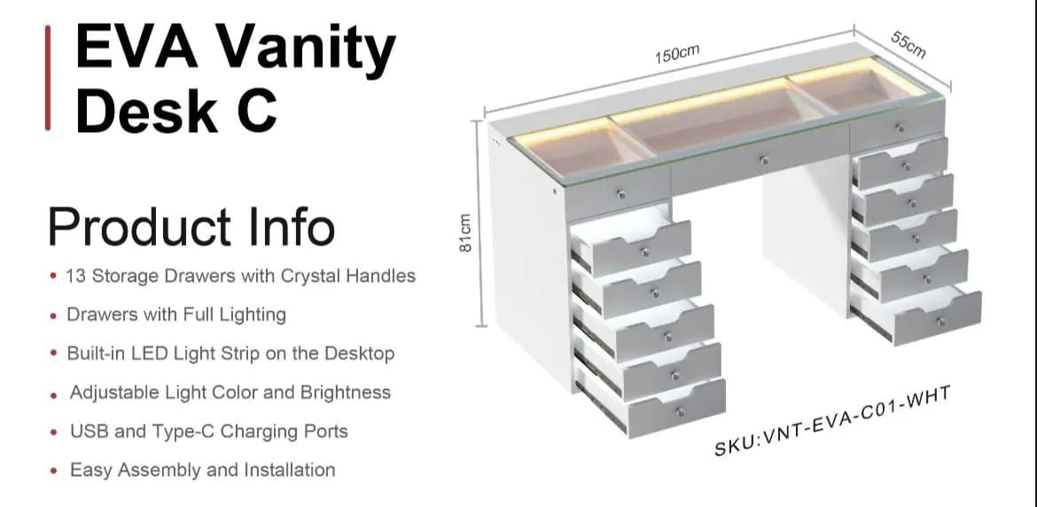 Eva Vanity Desk 