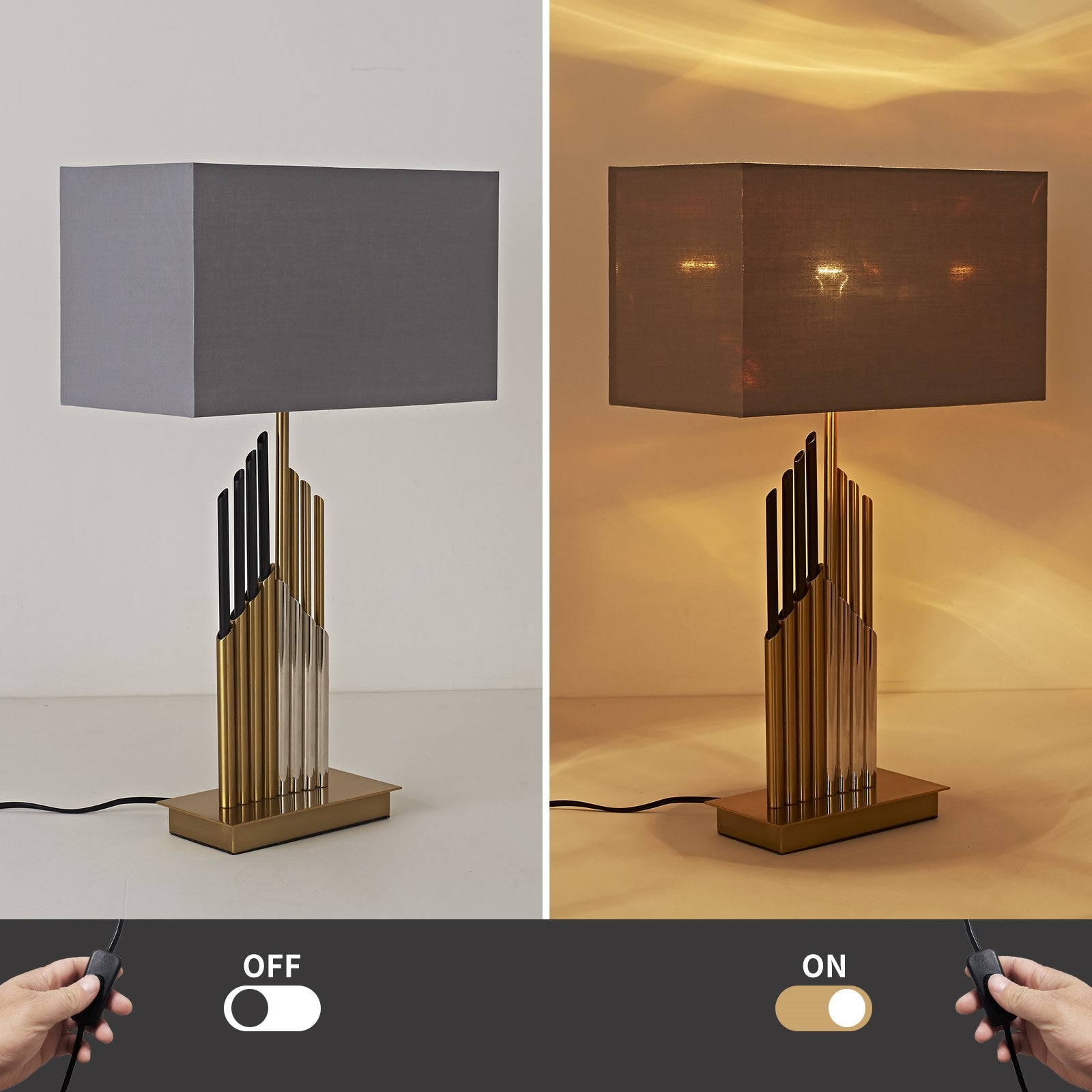 Verona Gold & Black Lamp