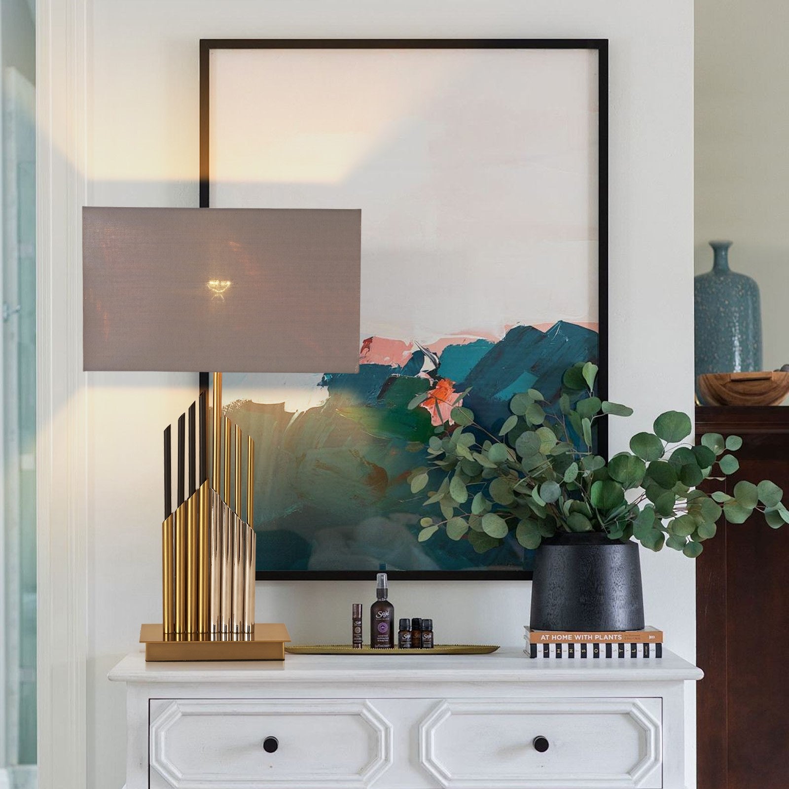 Verona Gold & Black Lamp