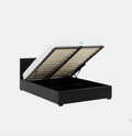 Waverley Storage Bed – Black Faux Leather (Available in 4'6" & 5')