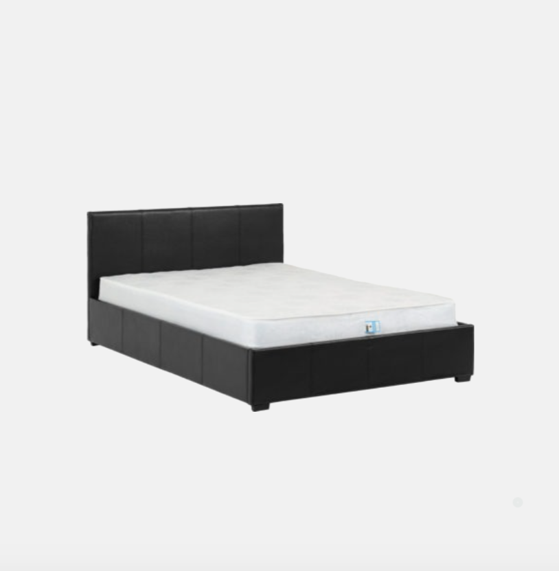 Waverley Storage Bed – Black Faux Leather (Available in 4'6" & 5')