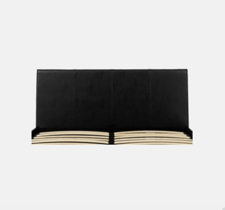 Waverley Storage Bed – Black Faux Leather (Available in 4'6" & 5')