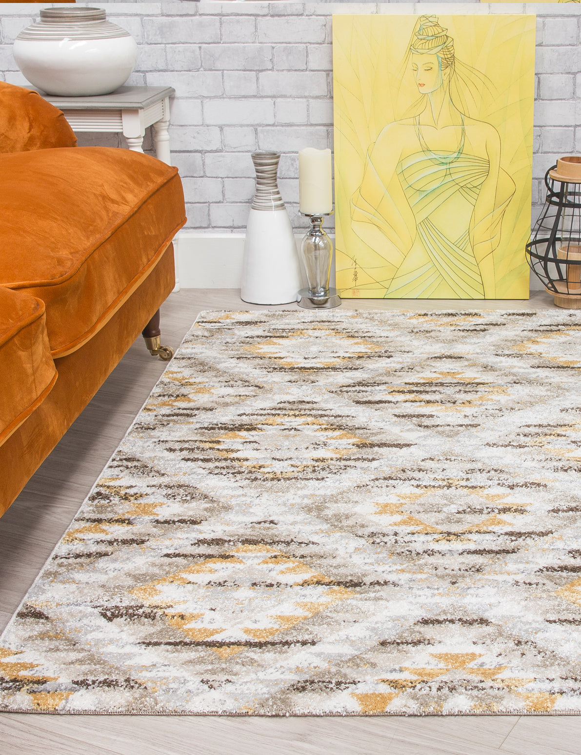 Ardenne Azteca Ochre Rug
