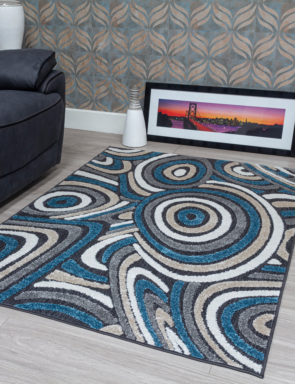 Alessia Oasis Blue Rug