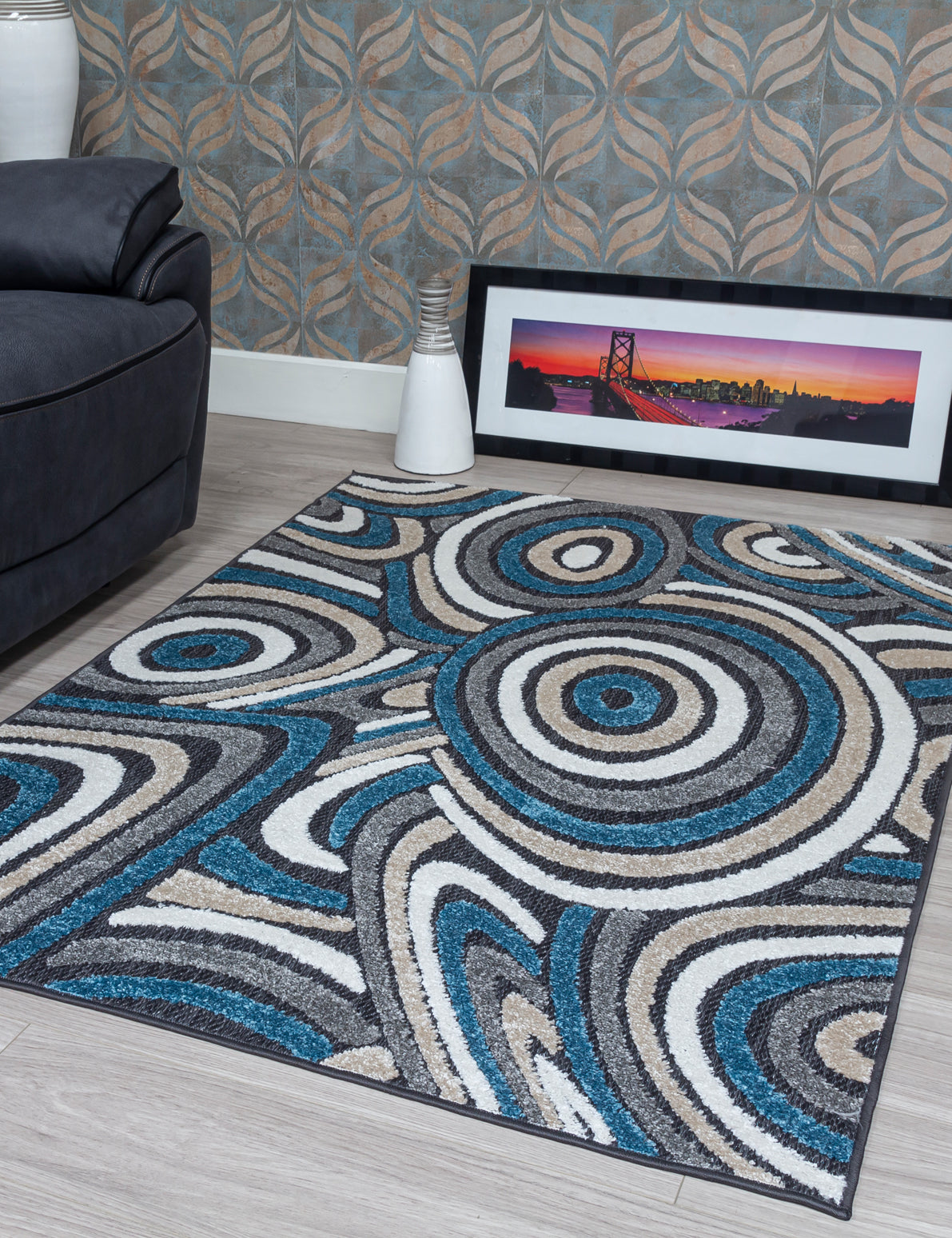 Alessia Oasis Blue Rug