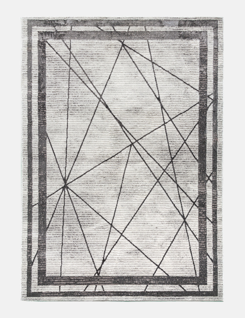 Glitz Art Deco Grey Rug