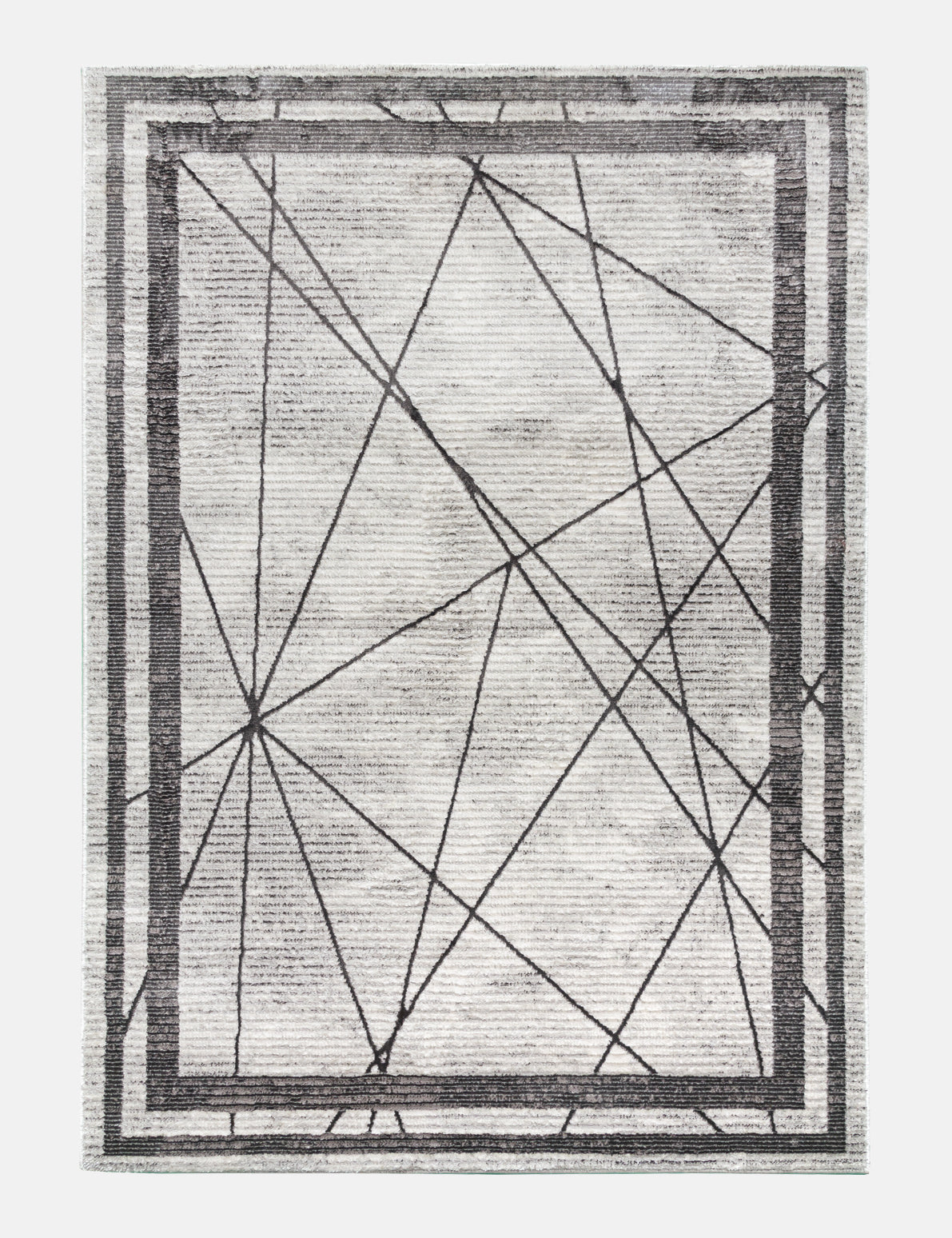 Glitz Art Deco Grey Rug