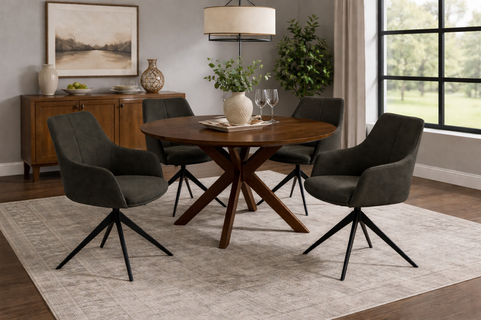 Anya 360 Swivel Dining Chair
