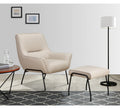 Lindo Leather Chair and FootStool