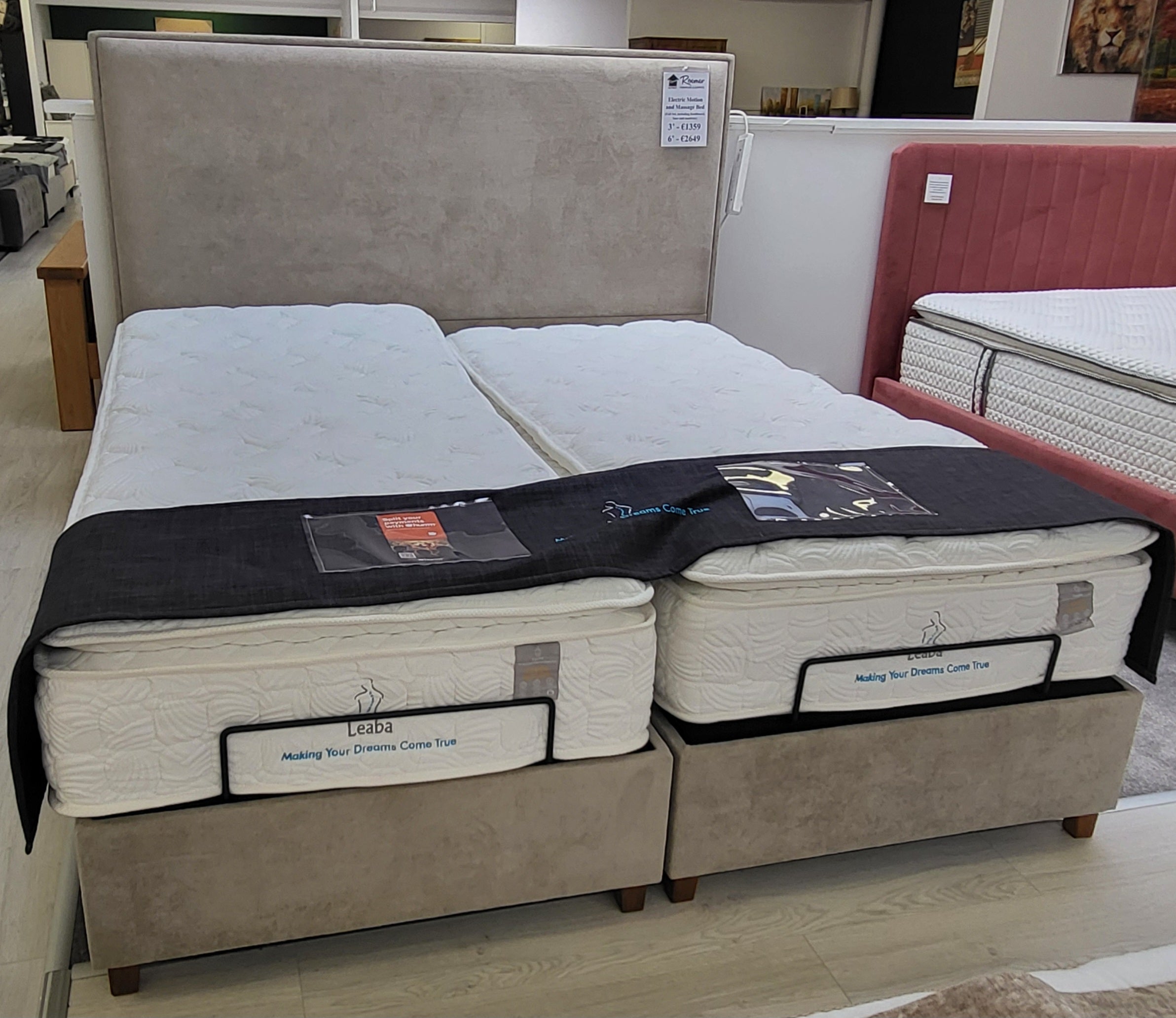 Electric Motion and Massage Full Bed Set