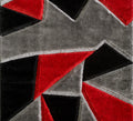Pluton Rug - Red Grey