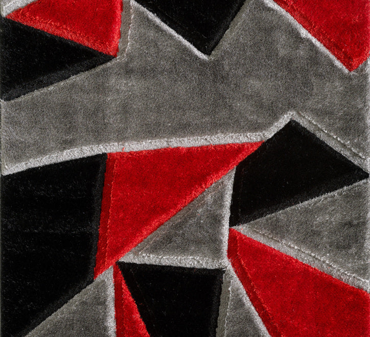 Pluton Rug - Red Grey