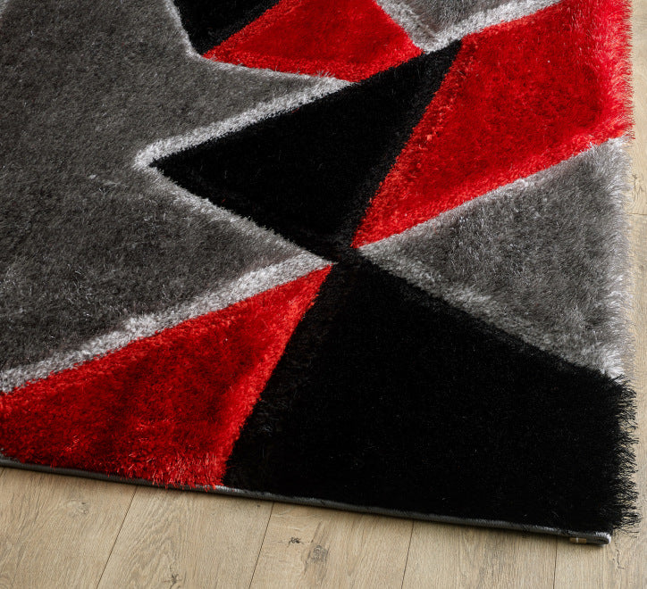 Pluton Rug - Red Grey