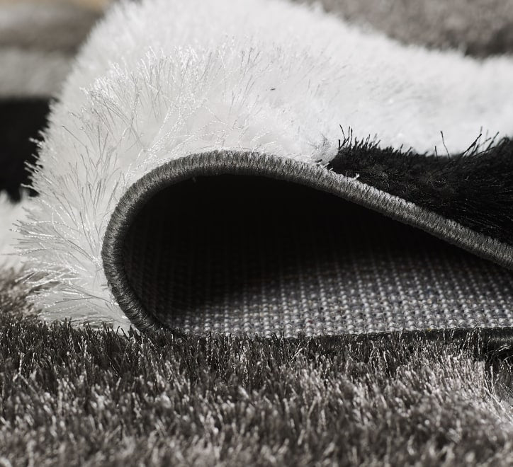 Pluton Rug - Black Grey