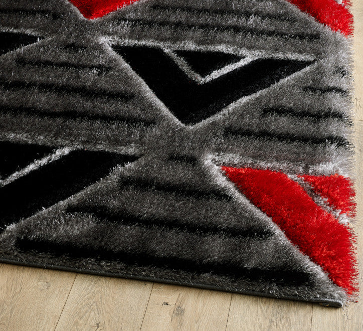 Venus Rug Grey Red
