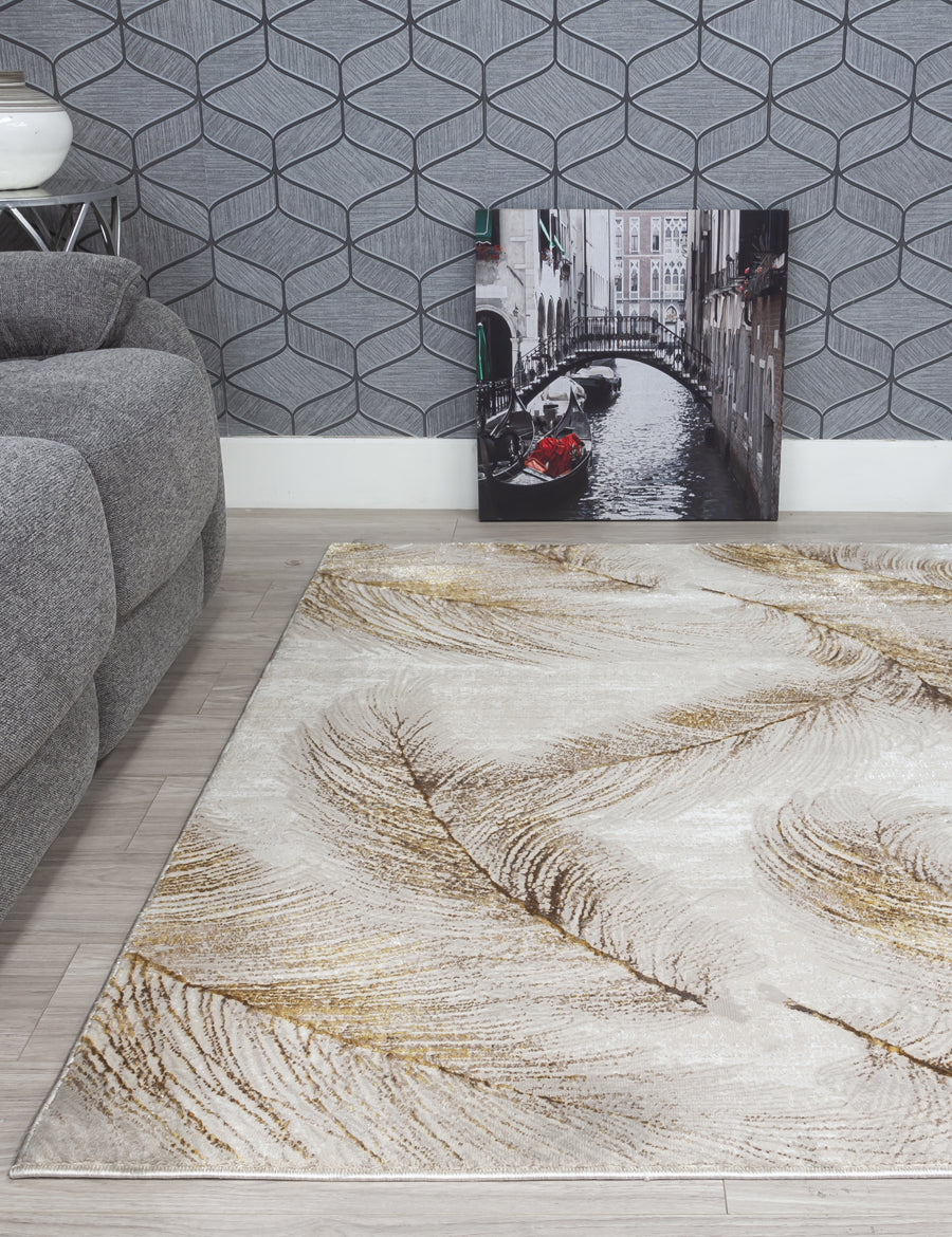 Boutique Plumes Ochre Rug