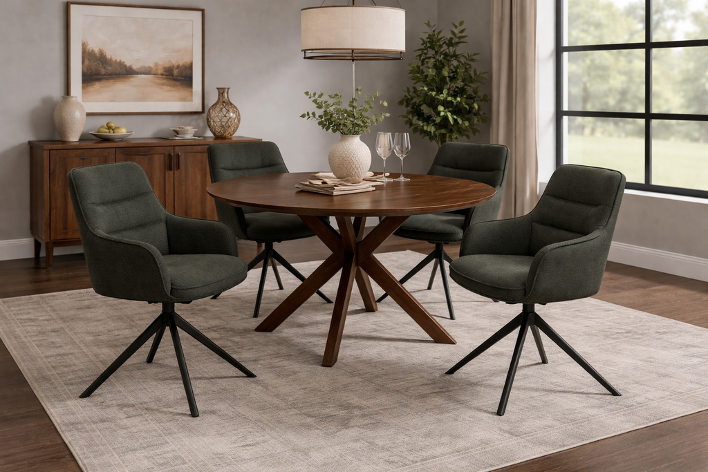 Carly 360 Swivel Dining Chair