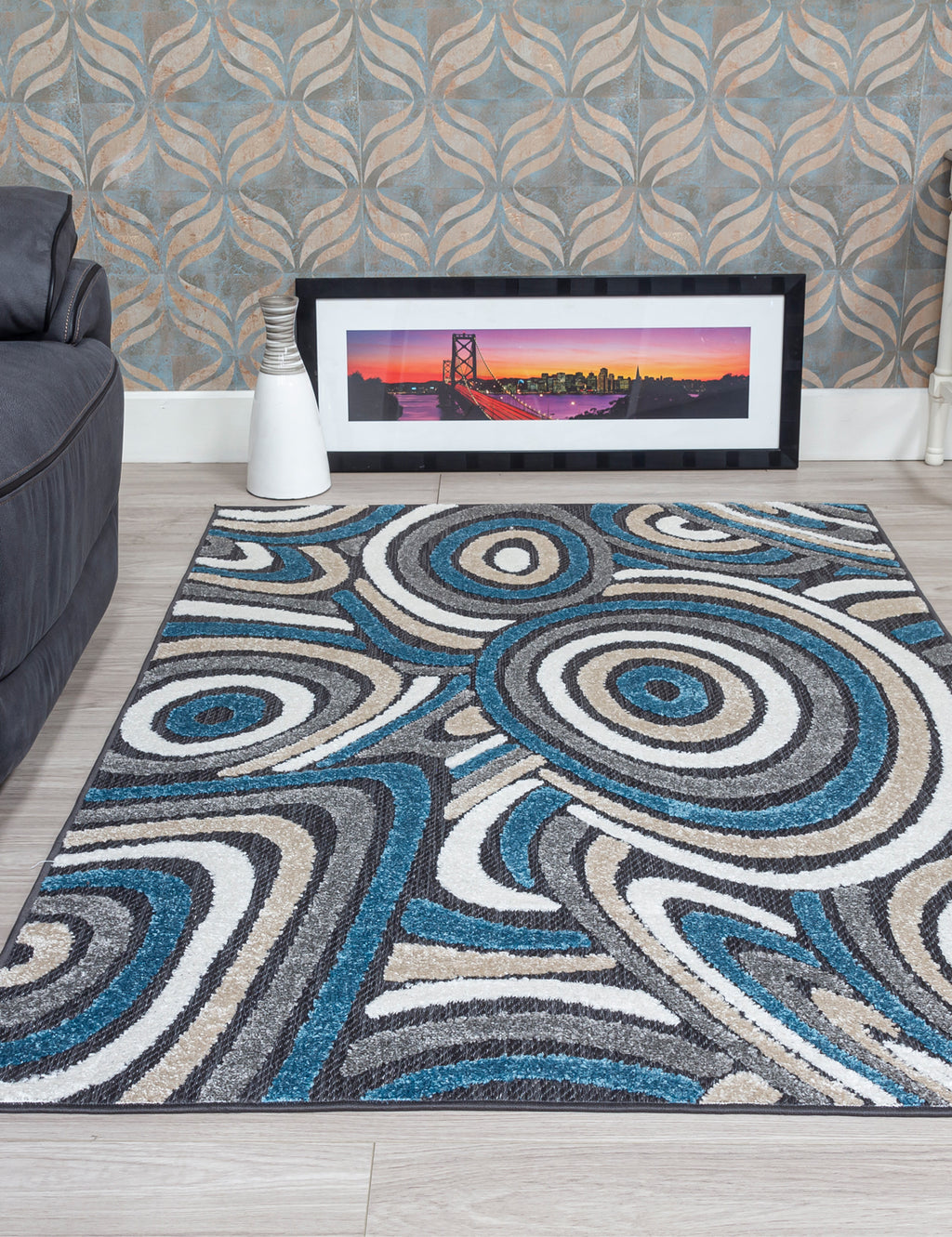 Alessia Oasis Blue Rug