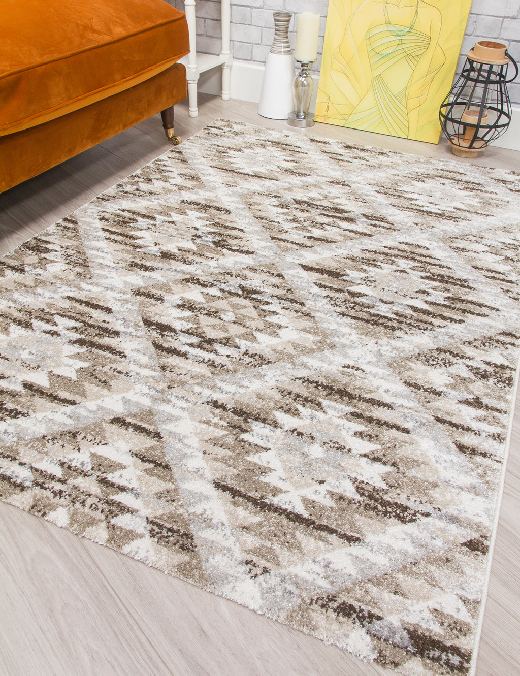Ardenne Azteca Greige Rug