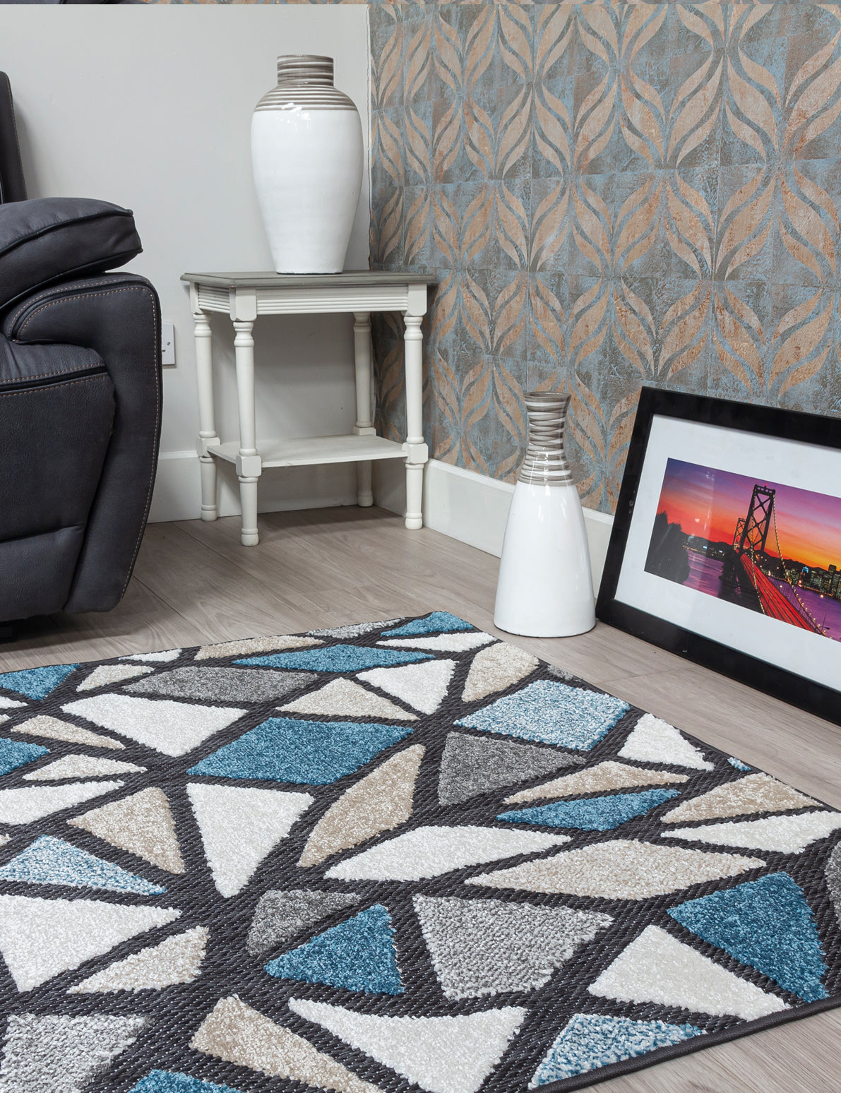 Alessia Loka Blue Rug