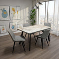 Dario Dining Table (black legs)
