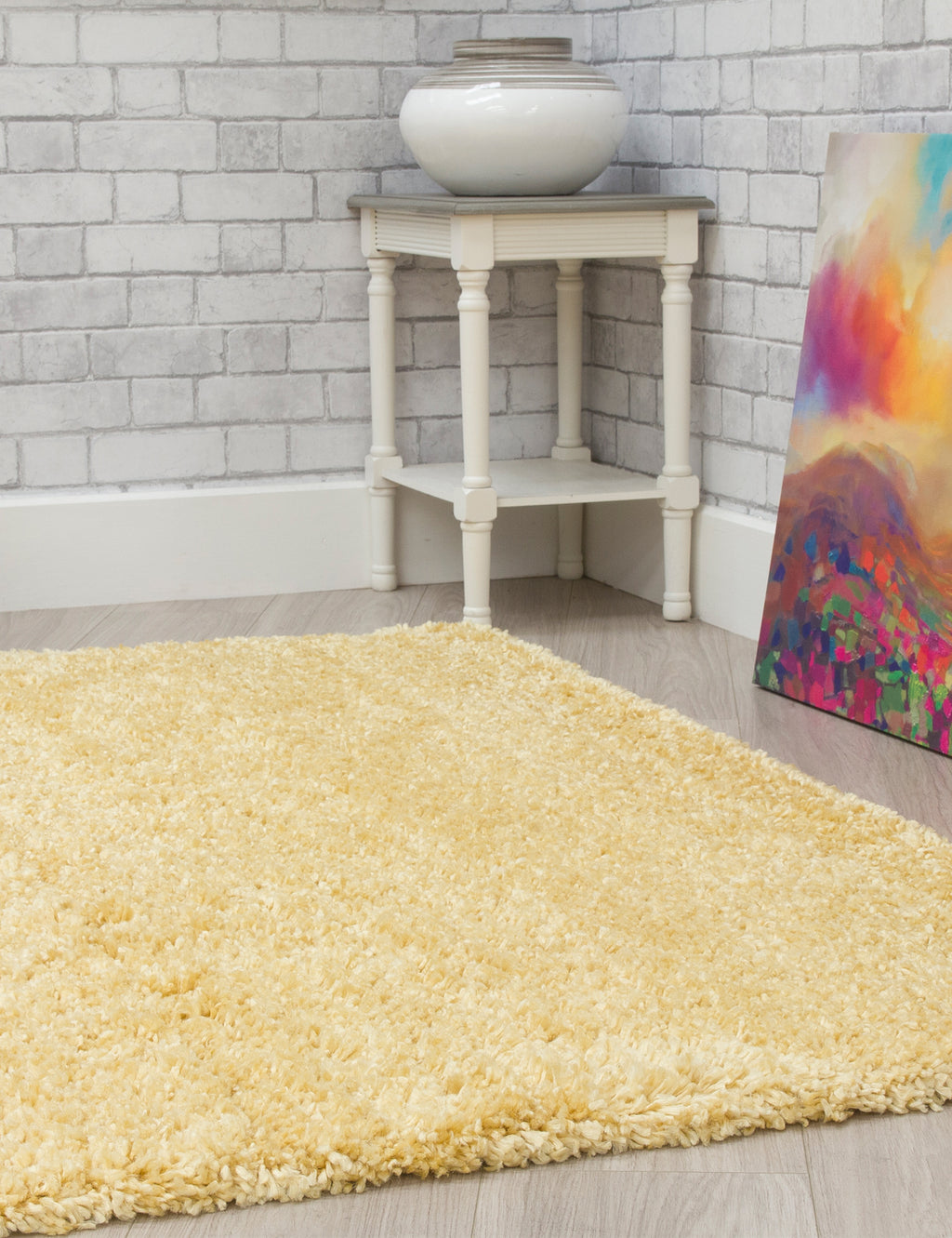 Dreams Shaggy Yellow Rug