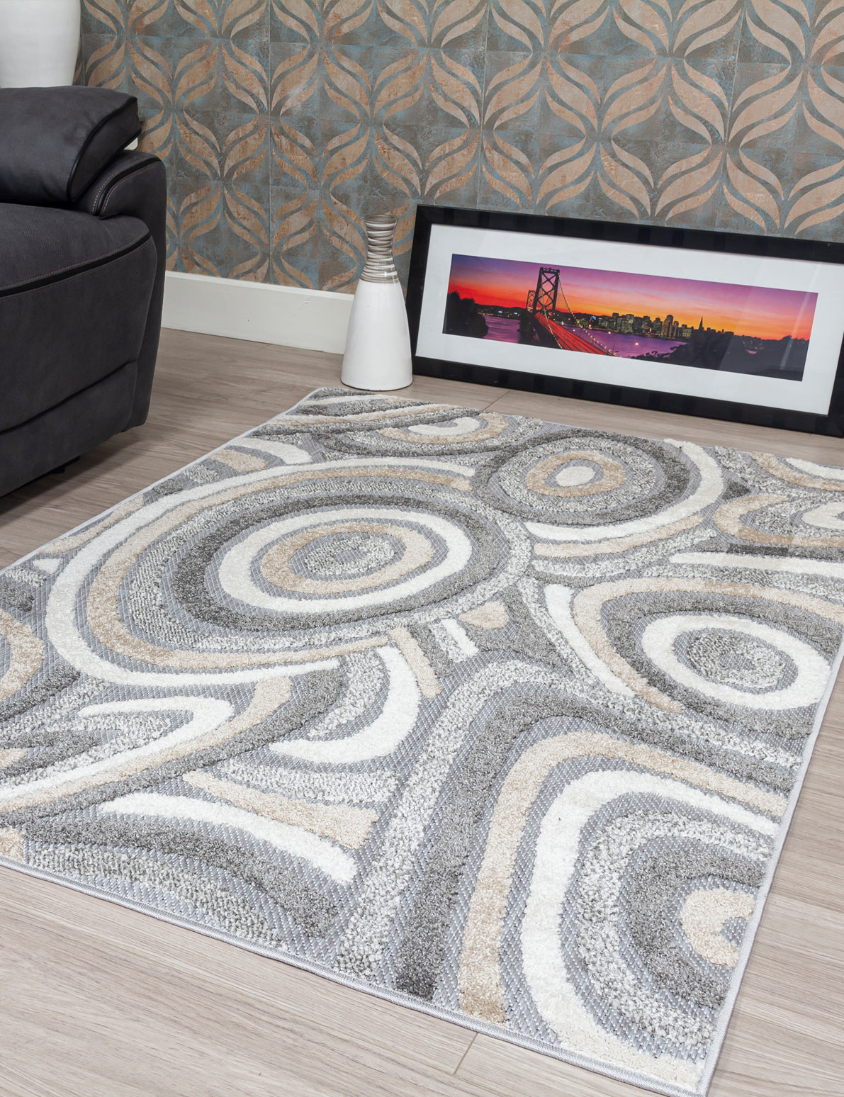 Alessia Oasis Grey Rug