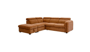 Roscoe Corner Sofa Bed Rust
