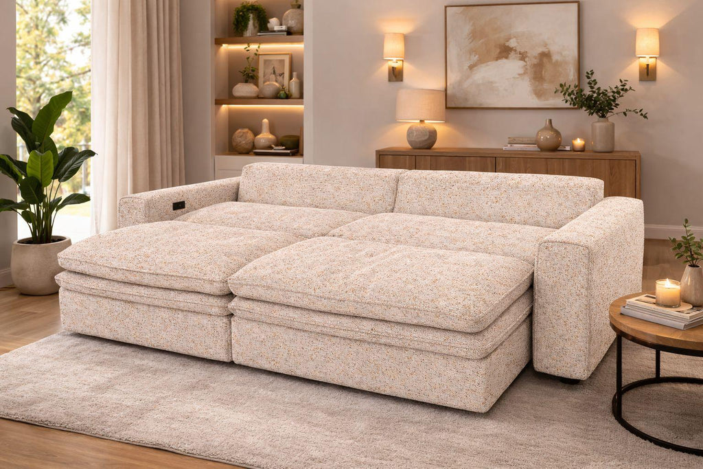 Rome Cream Electric Sofabed