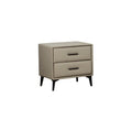 Grey Faux Leather Locker