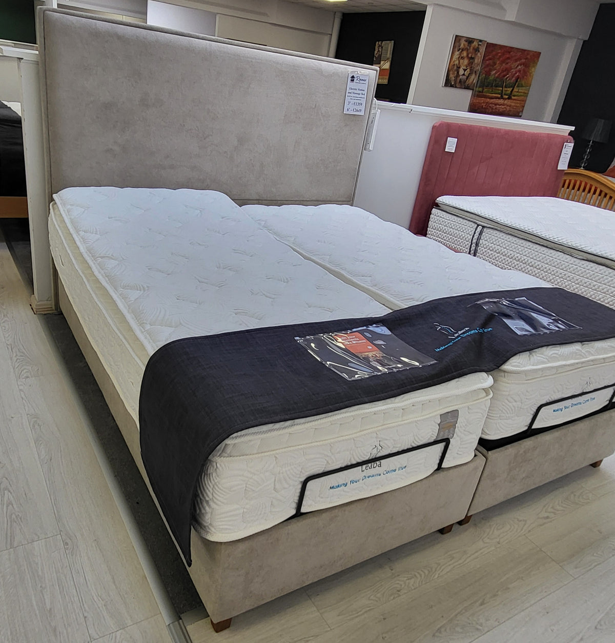 Electric Motion and Massage Full Bed Set