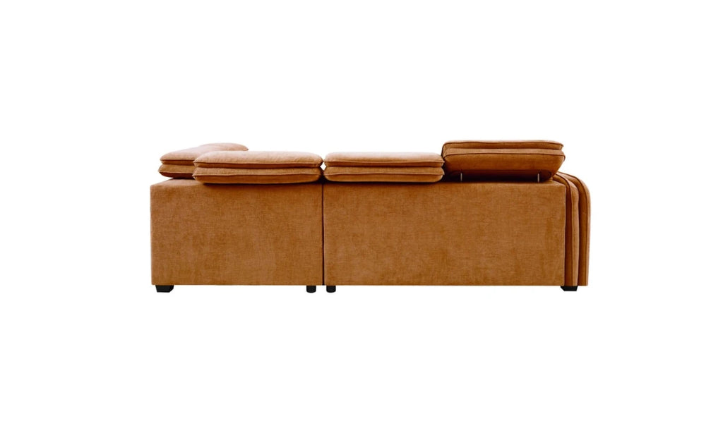 Roscoe Corner Sofa Bed Rust