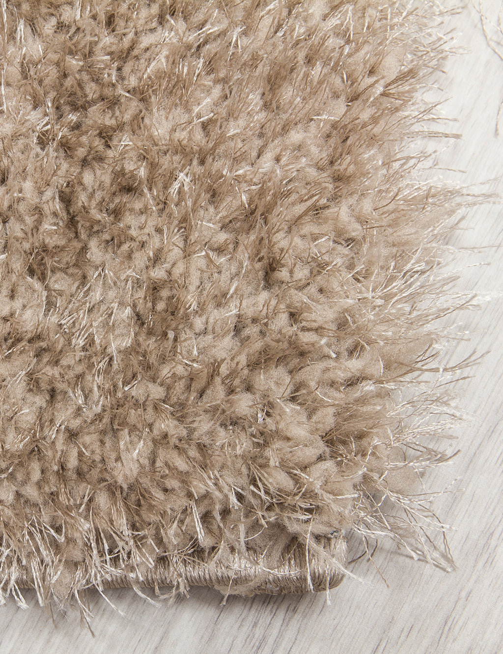 Plush Shaggy Beige Rug