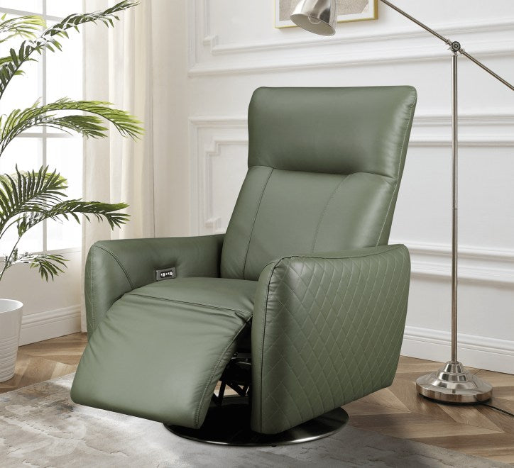Monti Chair Green Leather