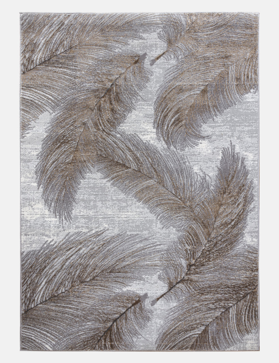 Boutique Plumes Grey Rug