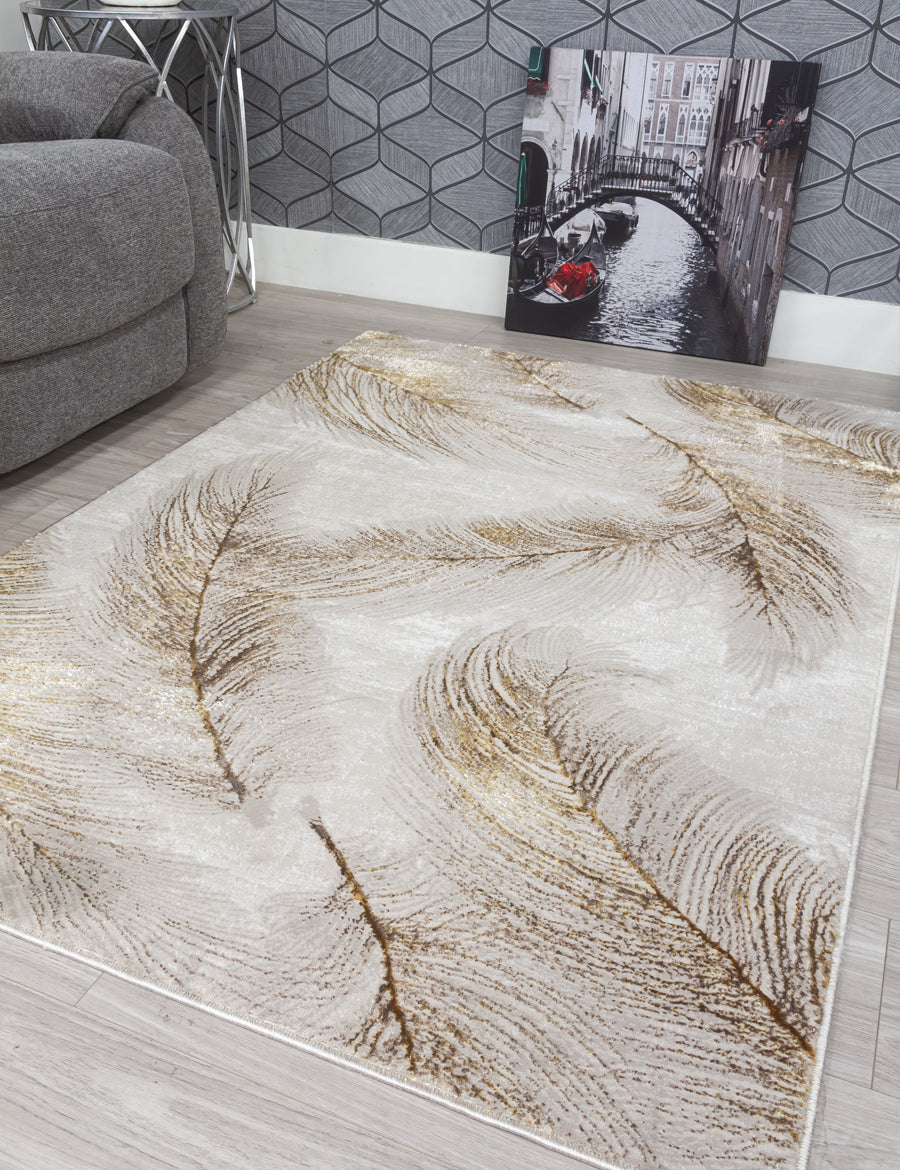 Boutique Plumes Ochre Rug