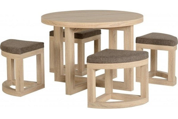 Cambourne Stowaway Round Dining Table and Chairs