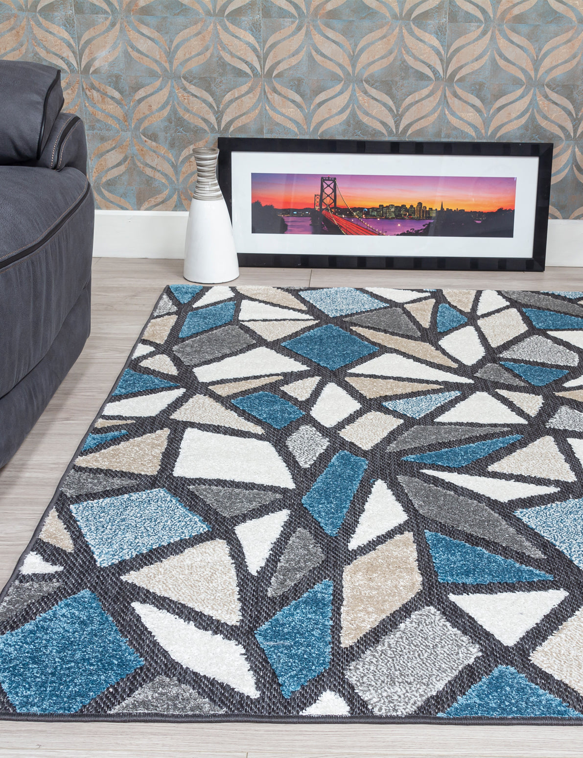 Alessia Loka Blue Rug