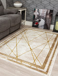 Glitz Art Deco Ochre Rug