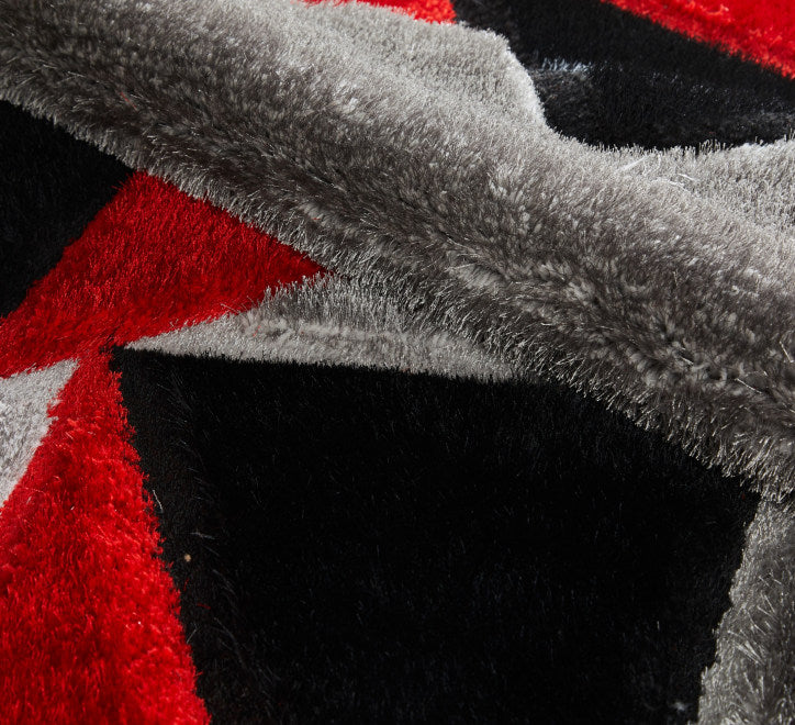 Pluton Rug - Red Grey