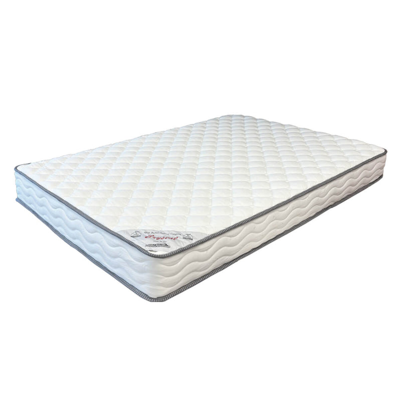 Mattress with brand logo on a white background