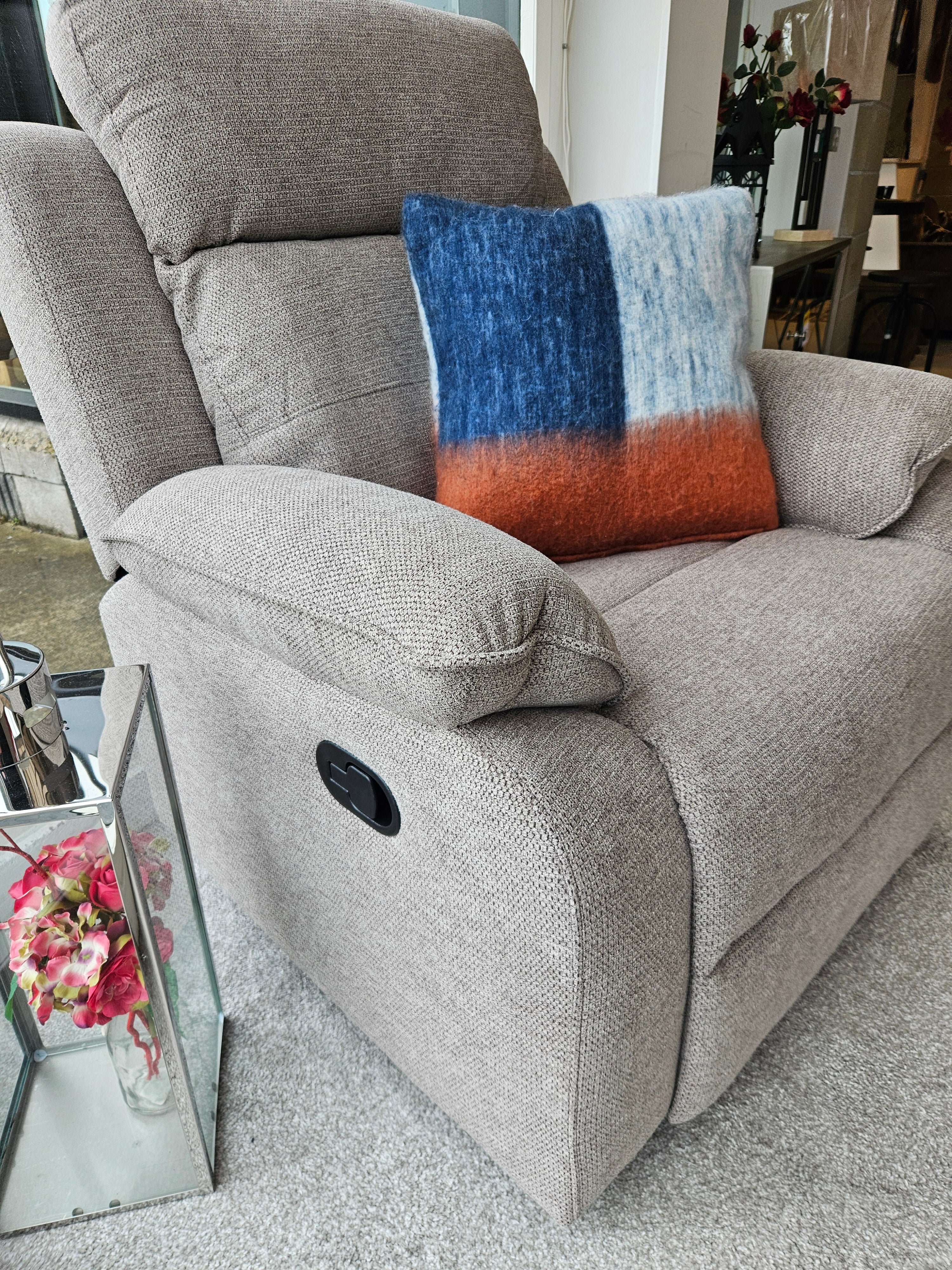 Abbey Recliner Sofas – Light Brown