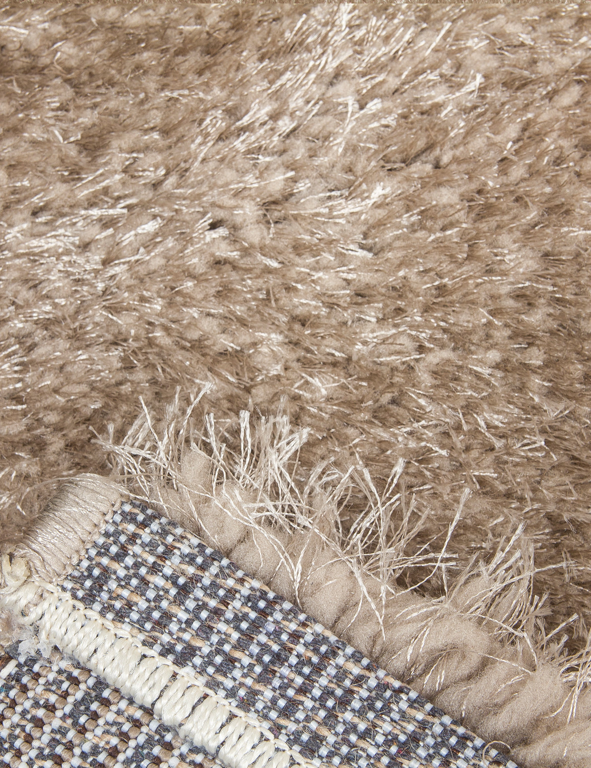 Plush Shaggy Beige Rug