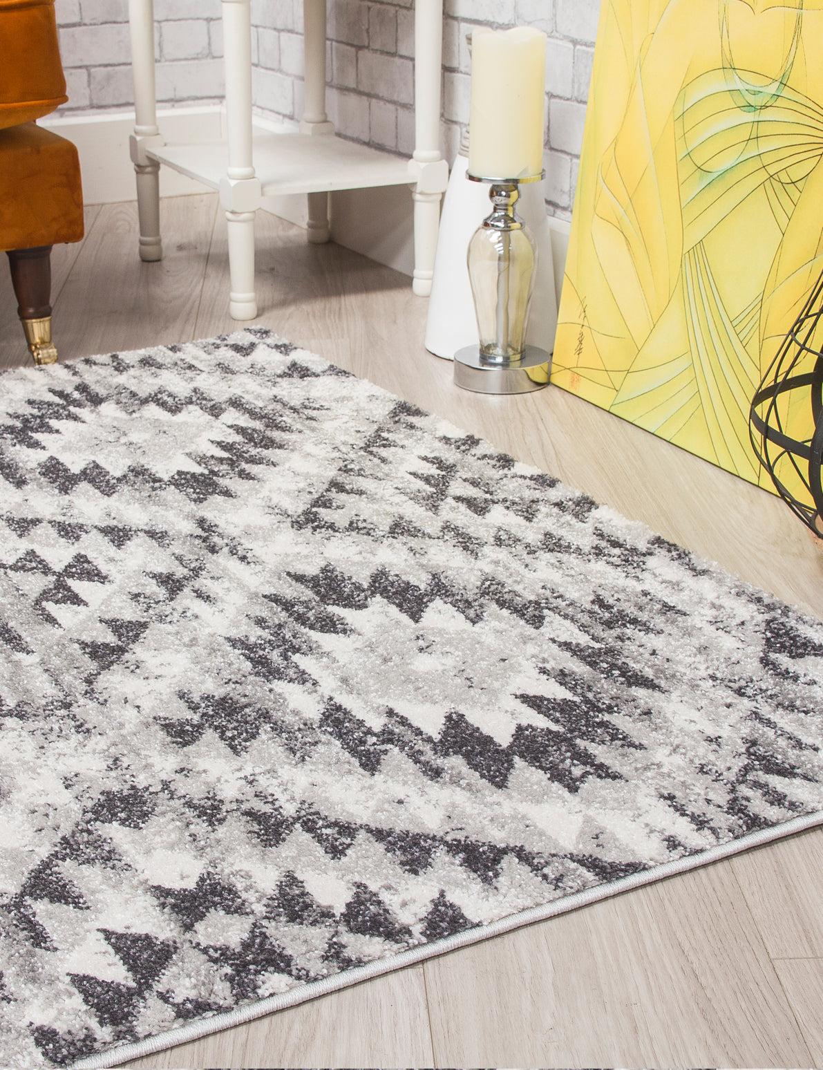 Ardenne Azteca Grey Rug