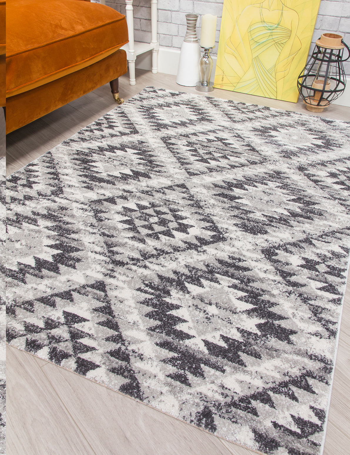 Ardenne Azteca Grey Rug
