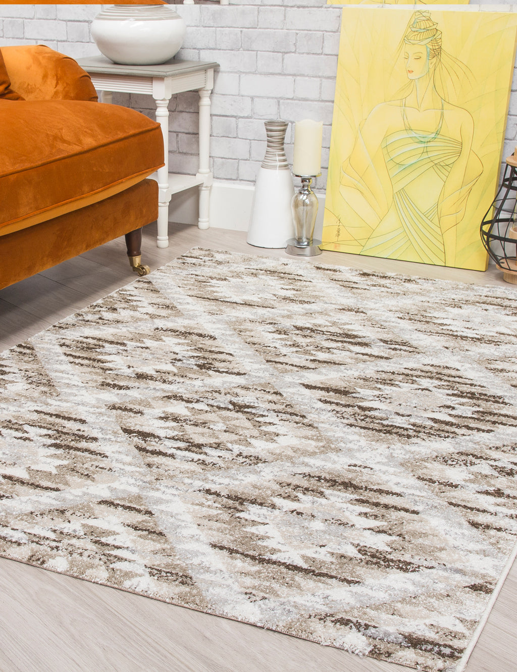 Ardenne Azteca Greige Rug